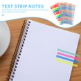 thumbnail image 3 of Mobutofu 5Pcs Transparent Sticky Notepads Ultrathin Index Tabs Multi Color Highlighting Content 3.93x2.16x0.2In, 3 of 8