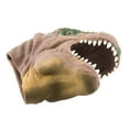 thumbnail image 2 of MasteelfCA 1PC Dinosaur Hand Puppet Model Toy Tyrannosaurus Head Hand Puppet Funny Cosplay Dinosaur Hand Puppet Toy Realistic Hand Puppet Toy for Kids Adults Playing Brown, 2 of 7
