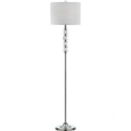 Safavieh Lombard Street 60 in. H Floor Lamp, Clear/Off-White Shade