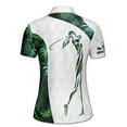 thumbnail image 3 of Custom Name Colorful Camouflage Tropical Pattern Golf Women's Polo Shirt S-5XL, 3 of 7