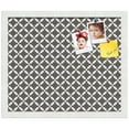 thumbnail image 2 of PinPix ArtToFrames 16x13 Custom Cork Bulletin Board    Poster Board Has a Fabric Style Canvas Finish, Framed in Satin White Frame (PinPix-236), 2 of 5