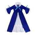 thumbnail image 7 of JSGEK Floral Girls Vintage Lace Long Sleeve Bridesmaid Dress Princess Wedding Party Pageant Evening Formal Prom Ball Gown Blue 13-14Years, 7 of 7