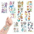 thumbnail image 4 of 10 Sheet Cartoon Mermaid Temporary  Stickers Waterproof Party  Children's Set, 4 of 7