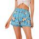 thumbnail image 1 of INSPIRE CHIC Pantalones Cortos De Playa De Cintura Elástica Con Estampado Floral De Encaje De Verano Para Mujer Azul claro S, 1 of 5