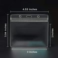 thumbnail image 3 of Drongq 10pcs Social Security Card Protector Sleeves, Soft Waterproof SSN/New Medicare/Credit Card Holder, Clear PVC ID/Debit/Credit Card Covers Credit Card Protector RFID Blocking Sleeves, 3 of 5