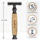 thumbnail image 2 of Maquinilla de afeitar Bambaw reutilizable para hombres y mujeres con 5 cuchillas, 2 of 7