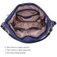 thumbnail image 6 of Dasein Women's Rhinestone Hobo Bag Soft Faux Leather Purse Handbag Large Shoulder Bag, 6 of 7