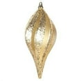 thumbnail image 1 of Vickerman 8'' Gold Glitter Swirl Drop Christmas Ornament, 1 of 1