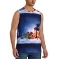 thumbnail image 2 of Easygdp Lantern On Snow With Christmas Men's Breathable Tank Tops Sleeveless Sporty T Shirts for Basketball, Mountaineering, Bodybuilding -3X-Large, 2 of 8