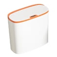 thumbnail image 2 of Bote de Basura Automático Bote de Basura de Oficina Capacidad de 14 Litros Automático con Tapa Bote de Basura de Inducción Inteligente para Sala de Es Naranja Blanco Soledad bote de basura de cocina, 2 of 10