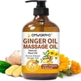 thumbnail image 1 of Aceite De Jengibre Aceite De Masaje De Jengibre Para Drenaje Linfático Aceite De Árnica Aceite De Masaje Natural Con Aceite De Semilla De Uva Extracto De Árnica Aceite De Vitamina E Y Aceite De Jengib, 1 of 7