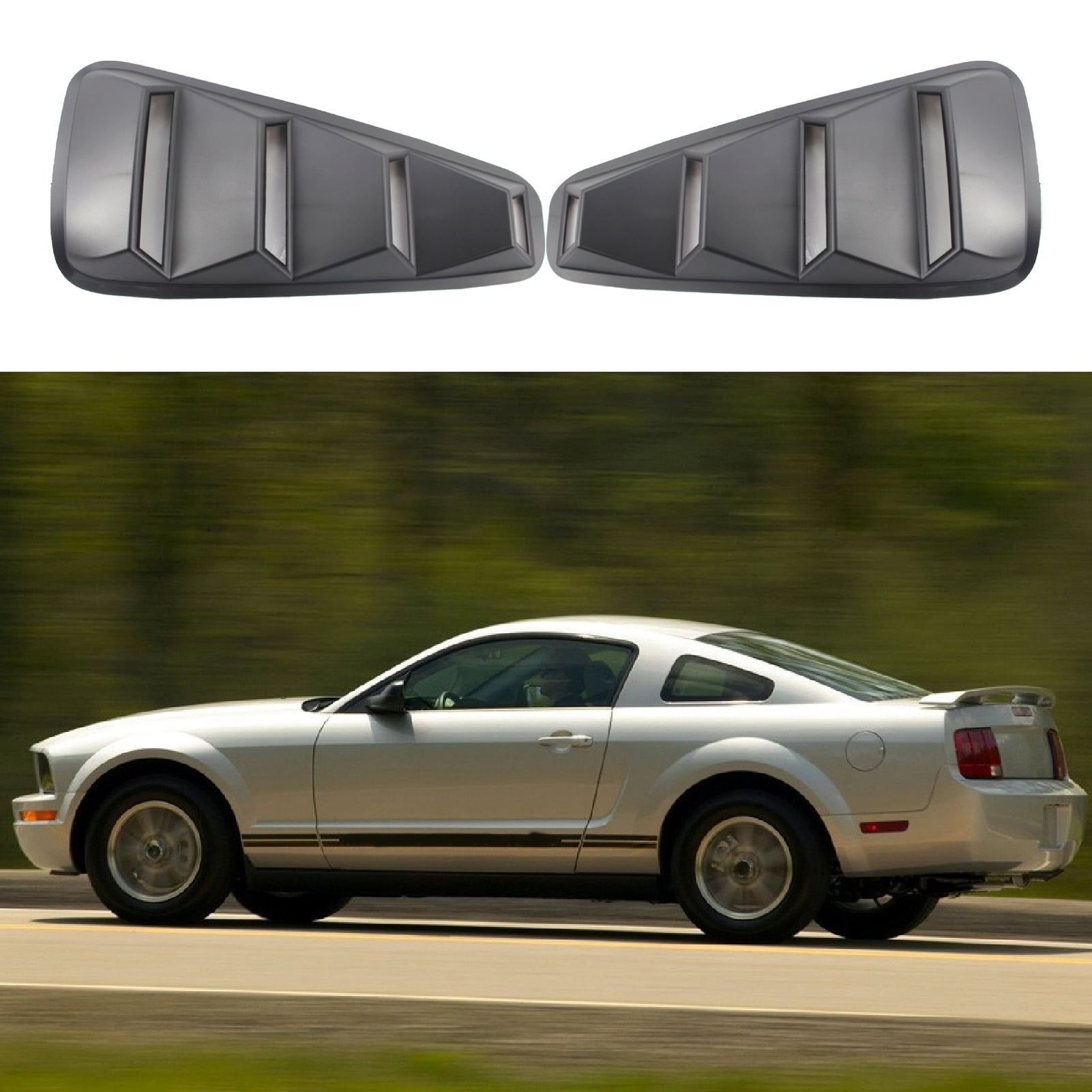 2006 mustang side window louvers deals