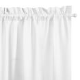 thumbnail image 6 of ZOPZO Blackout Door Curtain for Glass Doors, 1 Panel, White, 36W x 40L Inch, Thermal Insulated Privacy with Dual Rod Pockets & Adjustable Tieback, 6 of 7