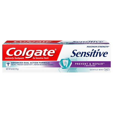 Colgate Sensitive Prevent and Repair Sensitive Toothpaste - 6 (Best Toothpaste For One Year Old)