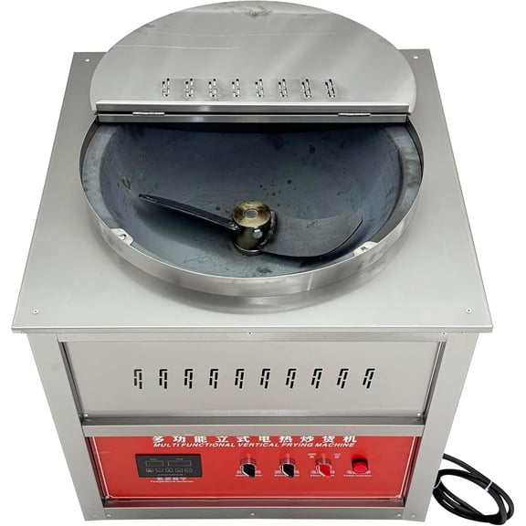 Electric Chestnut Roasting Machine Automatic Nut Drum Roaster Pot 220V