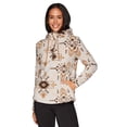 thumbnail image 5 of Avalanche Women's 1/2 Zip Tribal Polar Fleece Hoodie With Pocket, 5 of 5