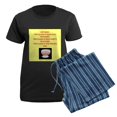thumbnail image 5 of CafePress - Engineer Gifts T Shirts Women's Dark Pajamas - Women's Short Sleeve Print T-Shirt and Pants Dark Cotton Pajama Set, 5 of 7
