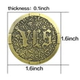 thumbnail image 2 of Moneda «Sí/no», estilo vintage, Lucky C, 35 g, 4 x 0,3 cm, 2 of 3