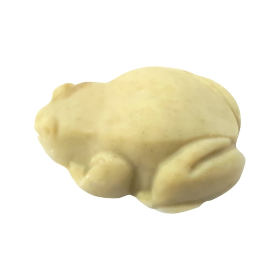 Frog shaped soap, honeysuckle aroma.  Nathan the frog soap