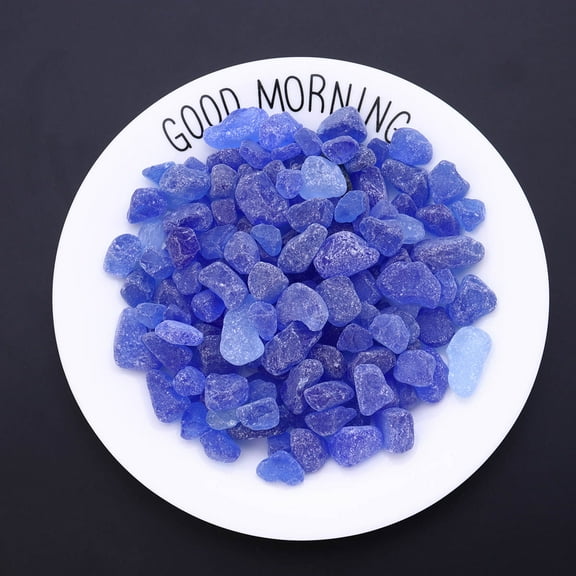 GOOHOCHY Fish Tank Decoration Crystals Blue 1 Pack