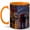 Orange, variant on Rainy Paris Cafe 11oz Ceramic Mug, Romantic City Street Coffee Cup