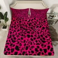 thumbnail image 2 of Feelyou Pink Cheetah Print Full Size Sheets, Glitter Sequin Diamond Bed Sheets, Teens Adult Kid Sheet Sets, Lightweight Room Decor, 4 Pieces, 2 of 7