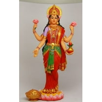 Beautiful Lakshmi Statue Deity of Beauty Hindu Goddess of Wealth Prosperity