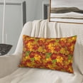 thumbnail image 5 of Honeii Vintage maple leaf autumn Pattern Decorative Throw Pillow Case - Elevate Your Couch, Sofa, or Bed with Stylish Home Decor-14"x20", 5 of 6