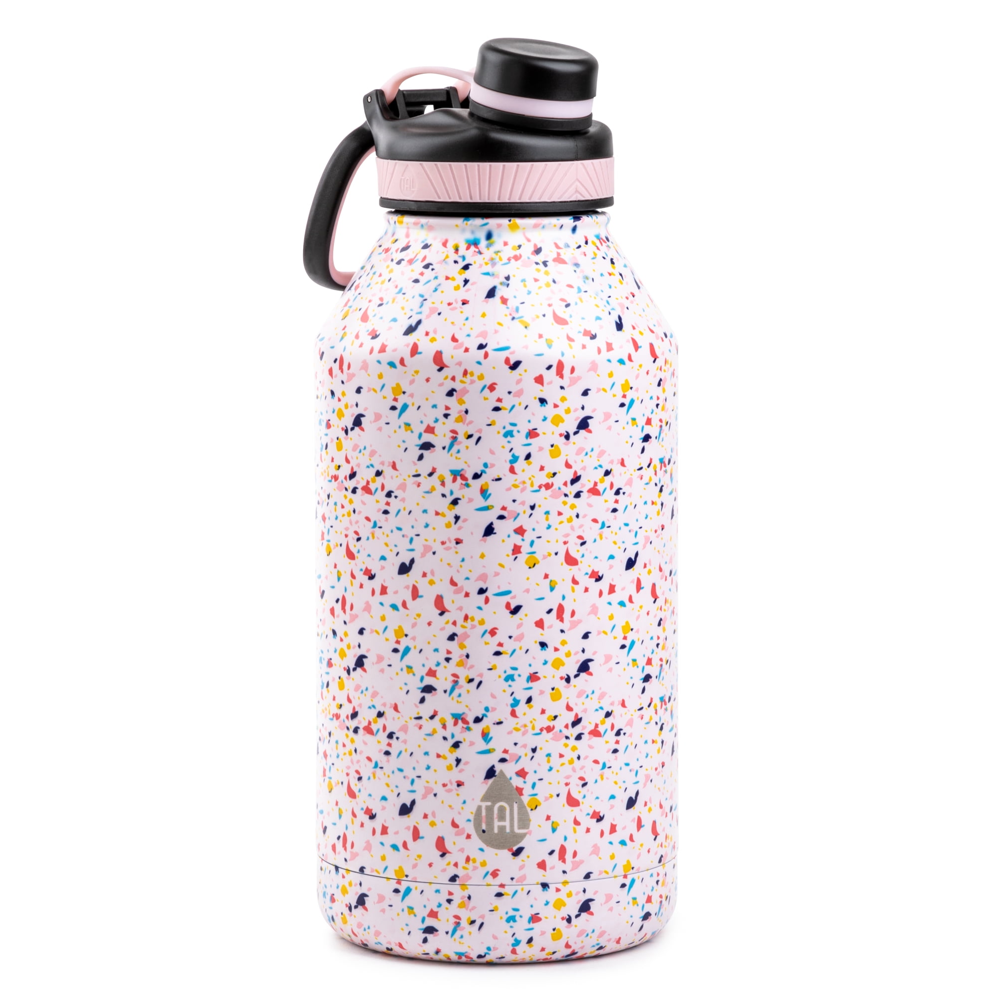 Tal 64 Ounce Double Wall Vacuum Insulated Stainless Steel Ranger Pro Water Bottle Confetti Print