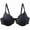 Black, variant on Comfort Wireless Unlined Bra Seamless Soft Cup T Shirt Everyday Wear Light Support Full Coverage Underwire Bra Black 100D