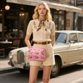 thumbnail image 6 of FORMRS Women Crossbody Purse with Chain Strap Vegan Leather Shoulder Handbag, Pink Doughnuts, 6 of 7
