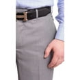 thumbnail image 2 of Raphael Men's Washable Flat Front Classic Fit Light Gray Dress Pants, 2 of 2