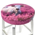 thumbnail image 3 of Haiem Flower Field Cow Cushion Round Bar Chair Seat Cover Bar Chair Cushion Covers Elastic Washable Bar Chair Cover,Protects from Scratches and Stains-12 inch, 3 of 7