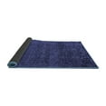 thumbnail image 2 of Ahgly Company Indoor Round Abstract Blue Modern Area Rugs, 6' Round, 2 of 4
