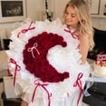 thumbnail image 6 of Linnome Heart Shaped Flower Arrangement Frame for Handmade Bouquet Wrapping Tool with Slots for Stems Floral Design Base 14.57 Inch, 6 of 6