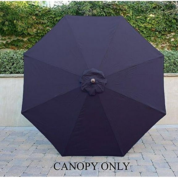 Covered Living 9ft Umbrella Replacement Canopy 8 Ribs in Navy (Canopy Only)