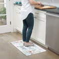 thumbnail image 6 of SoHome Cozy Living Home Sweet Home Floral Runner Anti-Fatigue Kitchen Mat, Grey/Blue, 17.5"x55", 6 of 9