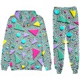 thumbnail image 2 of Pantalones de chándal retro de los años 80 y 90, de manga larga, con gráficos divertidos en 3D, unisex, deportivos, informales, para Halloween, 2 of 5