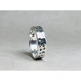 thumbnail image 4 of Heaven Crafts Sterling Silver 925 Hammered Band Ring Handmade Statement Ring For Women, 4 of 5