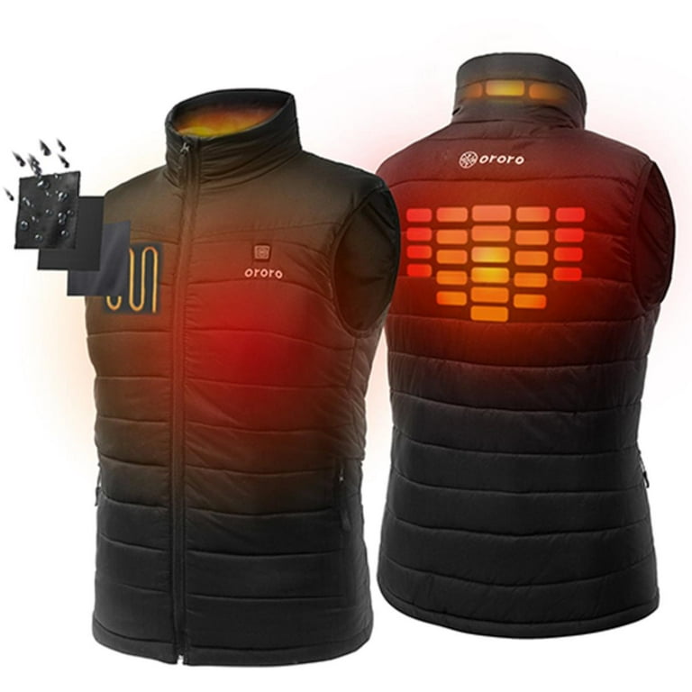 ororo Men s Lightweight Heated Vest with Battery Pack