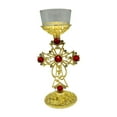 thumbnail image 4 of Portavelas con Forma de Cruz Y Crucifijo, Soporte para Velas Votivas, Centro de Mesa para El Hogar, 4 of 9