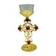 thumbnail image 4 of Portavelas con forma de cruz y crucifijo, soporte para velas votivas, centro de mesa para el hogar, 4 of 9