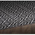 thumbnail image 5 of Erbanica 5' x 8' Indoor Outdoor Black White Mirage Reversible Plastic Rug, 5 of 5
