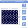 thumbnail image 5 of Nautical Anchor Blue Washcloth 12x12in Set, 4 Pack Absorbent Cotton Towel Square Kitchen Dishes Towels, Soft Cleaning Face Hand Towel Fast Drying, 5 of 7