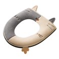 thumbnail image 2 of Joernso Toilet Seat Pad Ultra Soft Keep Warm Cute Cat Winter Embroidery Zipper Closestool Mat with Handle Bathroom Accessories, 2 of 8