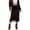 Black, variant on Skirts for Women Elegant Satin Skirt with Lace Trim Detail Flowy Midi Length Party Wear Casual Women Midi Skirt Black L