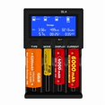 thumbnail image 1 of Cargador de Batería de 4 Ranuras, Carga Rápida de 3 A, Compatible con Pruebas de Capacidad de Batería para Baterías 18650, 26650 y 26500 AA y AAA., 1 of 1