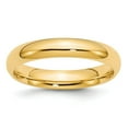thumbnail image 1 of Real 14kt Yellow Gold 4mm Comfort-Fit Band Size: 4; for Adults and Teens; for Women and Men, 1 of 3