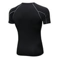 thumbnail image 3 of Hfyihgf Mens Compression Shirt Dry Fit Moisture Wicking Workout Short Sleeve Tops Gym Muscle Tee Bodybuilding Quick Dry T Shirts(Dark Gray,L), 3 of 3