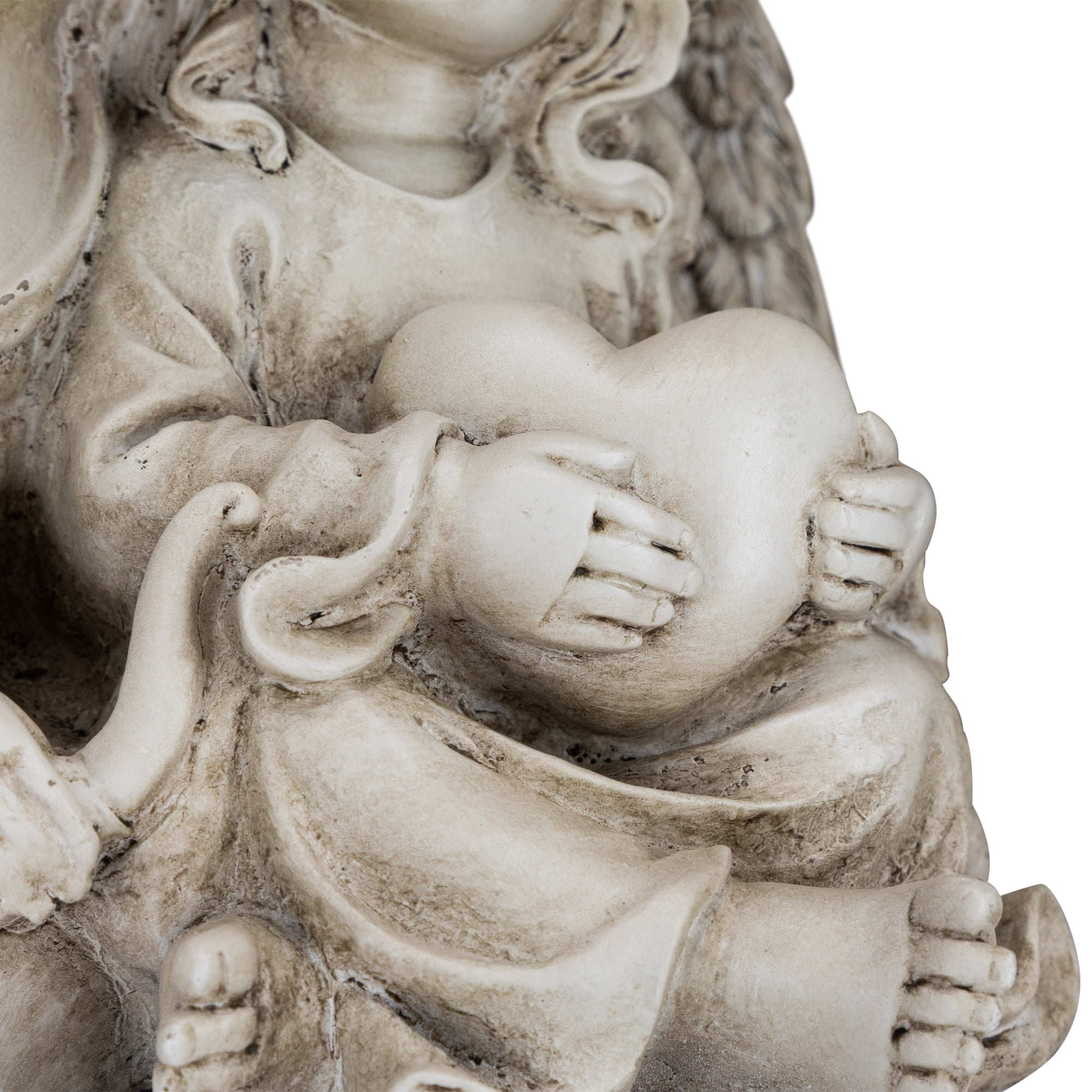 Northlight Double Cherubs with Heart Statue - 9"